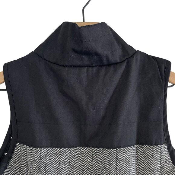 Kentucky Wildcats Vest Womens S Full Zip Black Gray Quilted Herringbone Preppy - Picture 12 of 16